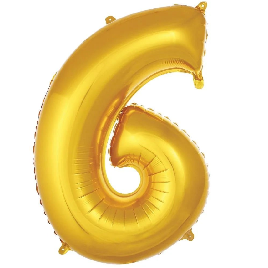 Folyo Balon Gold 6 40 İnç 100 Cm